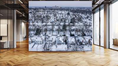 Winter in West Hartford, Connecticut  Wall mural