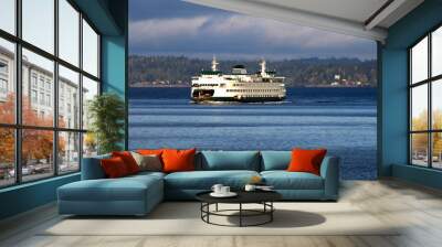 Puget Sound Ferry v1 Wall mural