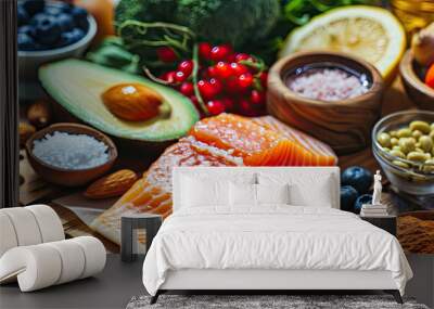 healty diet food banner Wall mural