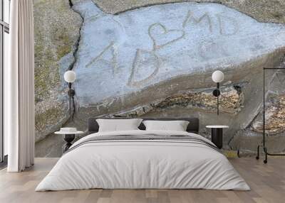 StoneInitials Wall mural