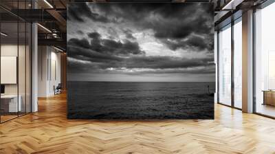 storm over the sea Wall mural