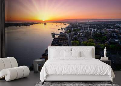 Sunrise over Gravesend, Kent Wall mural