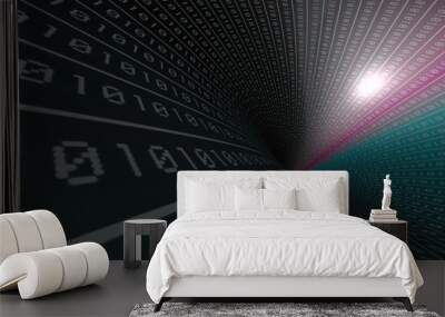 Binary hole 2 Wall mural