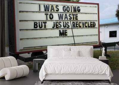 humorous religious sign in cocoa, florida, reads 