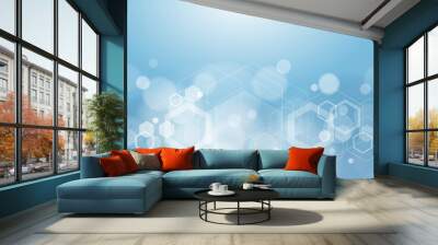 Abstract Blue Background #Vector Graphics Wall mural