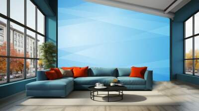 Abstract blue background. Vector graphics.	
 Wall mural