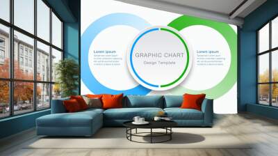 Business Chart design, Infographics Vector Background	 Wall mural