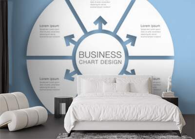 Business Chart Design #Vector Graphics Wall mural