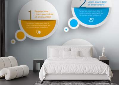 infographic 3-step process #vector graphic Wall mural