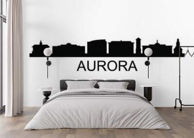 Aurora skyline Wall mural