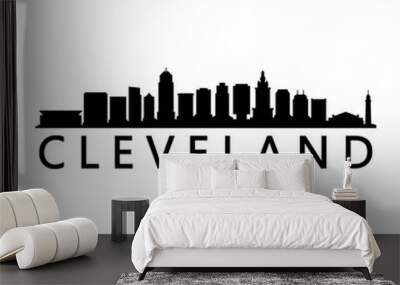 Cleveland skyline Wall mural