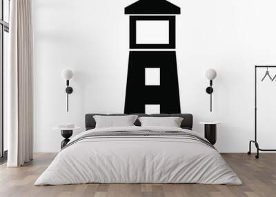 Lighthouse icon Wall mural