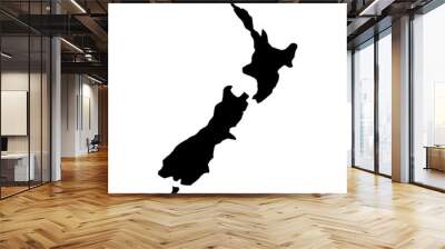 New Zealand Shape Wall mural