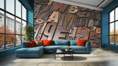 wood type 2 Wall mural