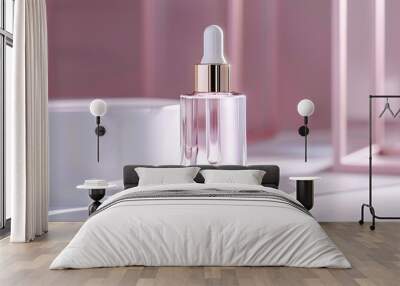 Serum bottle with shimmering effect and luxurious look Wall mural