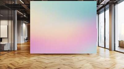 3D Illustration nice pastel multi color gradient blurred background Wall mural