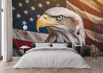 American symbols, 4th july, independence day Wall mural