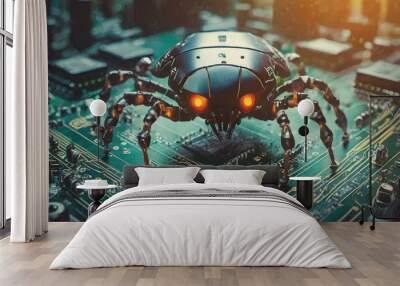 Computer bug Wall mural