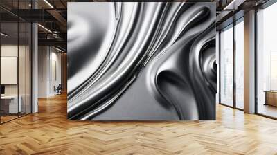 Liquid metallic texture Wall mural