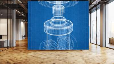 Valve Architect blueprint  Wall mural