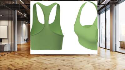 Woman sport top mockup Wall mural