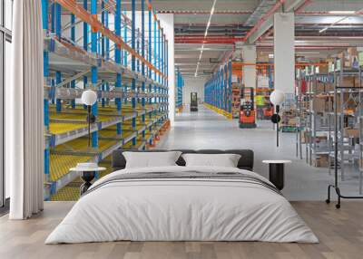 gravity flow rack storage distribution warehouse Wall mural