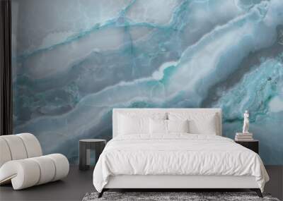 Aqua onyx marble, Aqua Tone onyx marble (with high resolution), marble for interior exterior decoration design business and industrial construction concept design Wall mural