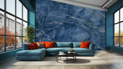 blue abstract background Wall mural