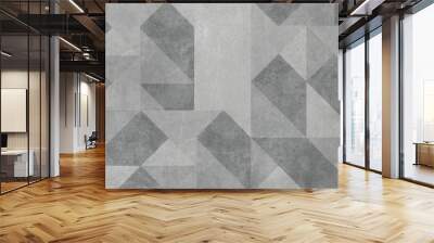 geometric pattern and cement background Wall mural