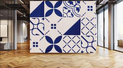 set of seamless geometric pattern background Wall mural