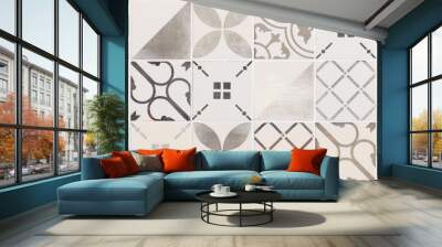 set of seamless patterns Wall mural