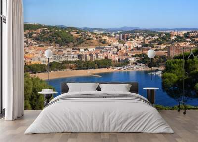 Sant Feliu de Guixols beach (Costa Brava, Spain) Wall mural