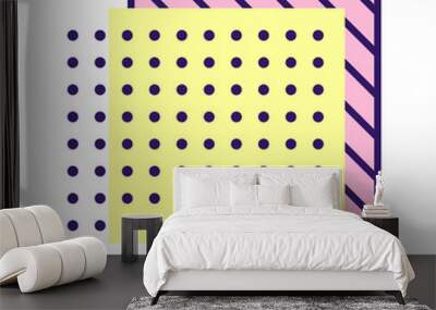 Geometric Shape Halftone Wall mural