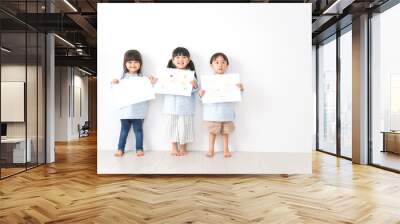 仲良しの子どもたち Wall mural