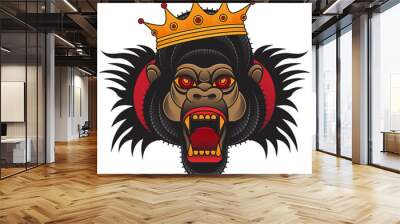 traditional king kong tattoo Wall mural