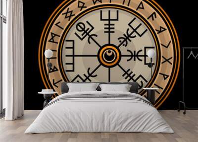 vegvisir norse compass Wall mural