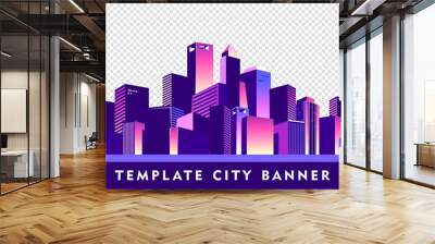 cityscape futuristic city Wall mural