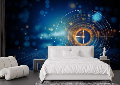 Goal business success strategy chart target Wall mural