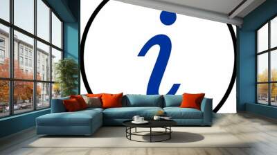 information icon button Wall mural