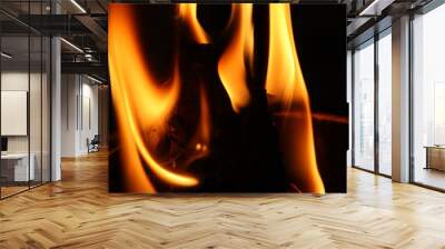 fire on black background2 Wall mural