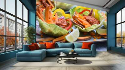 healthy vegan tacos  Wall mural