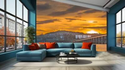 Sunset over Dundee Wall mural