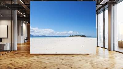 tropical beach with white sand Wall mural