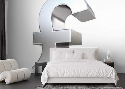 3d metal pound Wall mural