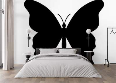 Butterfly winged insect flat icon for apps and websites Wall mural