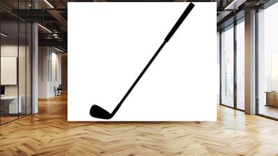 Close up of iron or wedge golf club flat vector icon for sports apps and websites Wall mural