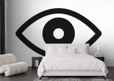 Retina scan eye flat icon for medical apps and websites Wall mural