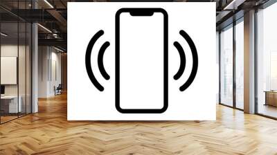 Smartphone / mobile phone vibrating or ringing flat vector icon for apps and websites Wall mural