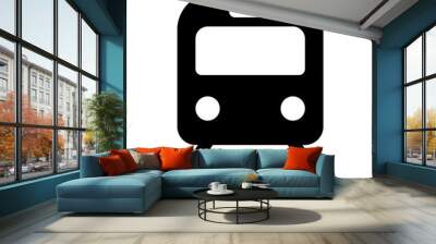 Train / railroad / subway flat icon for transportation apps and websites Wall mural