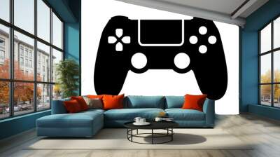 Video game controller / gamepad flat icon for apps and websites Wall mural